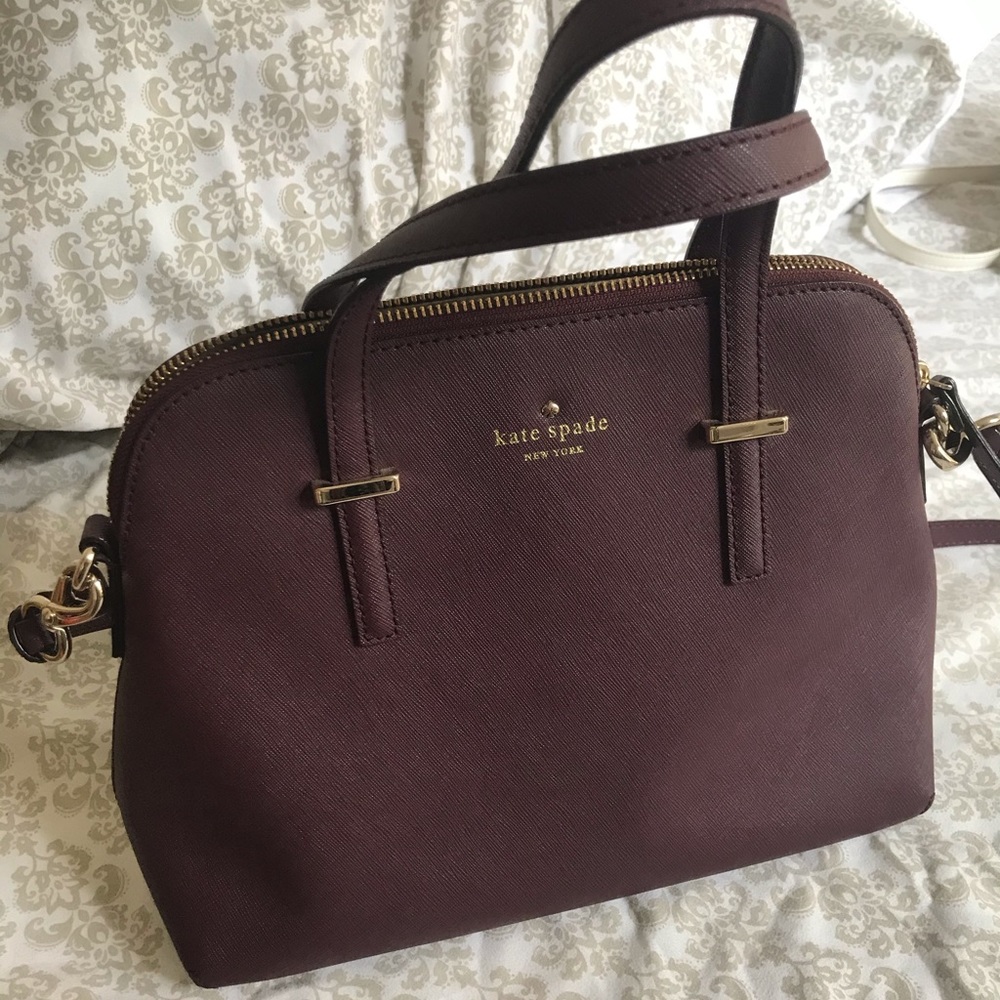 EUC Kate Spade Purple Bag w Crossbody Strap